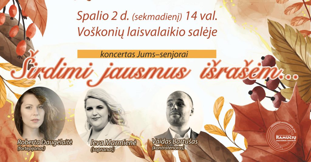 Koncertas senjorams "Širdimi jausmus išrašėm"
