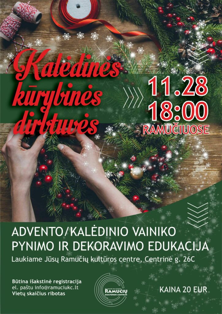 Kalėdinės kūrybinės dirbtuvės