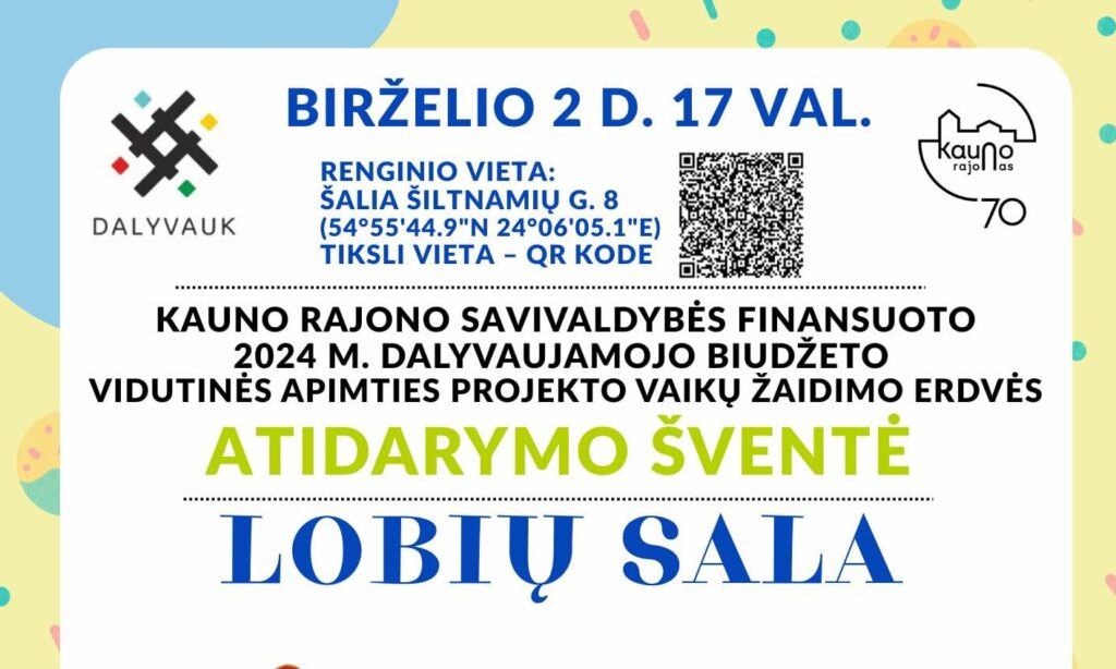 NEVERONYS: vaikų žaidimo aikštelės atidarymas