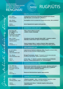 Rugpjūčio mėnesio renginiai