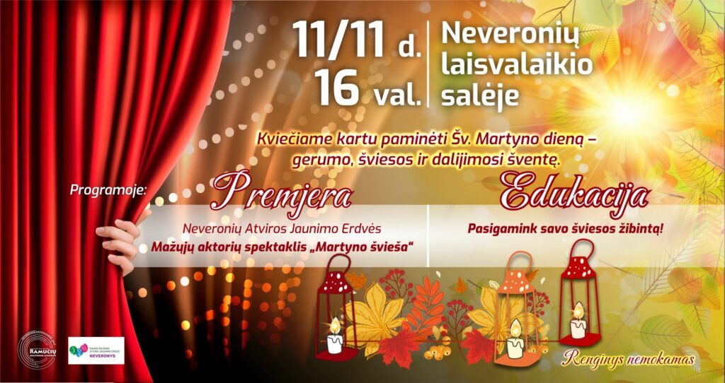 NEVERONYS: Spektaklis šeimai ir edukacija "Martyno šviesa"