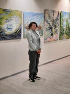 Domeikavoje gruodžio 3-ąją įvyko menininkės Violetos Latvytės-Narbutienės tapybos darbų pristatymas