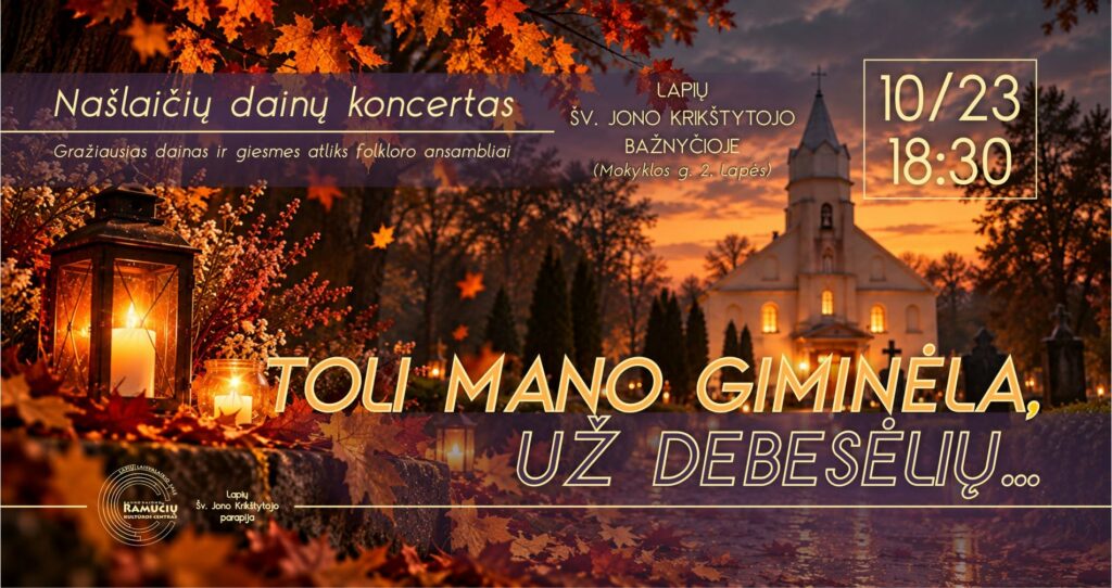 LAPĖS: Regioninis našlaičių dainų koncertas „Toli mano giminėla už debesėlių“